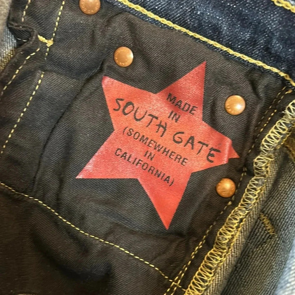 AG Adriano Goldschmied Y2K Low Rise Dark Wash Denim Flared Bootcut Jeans / 27R - Picture 8 of 8